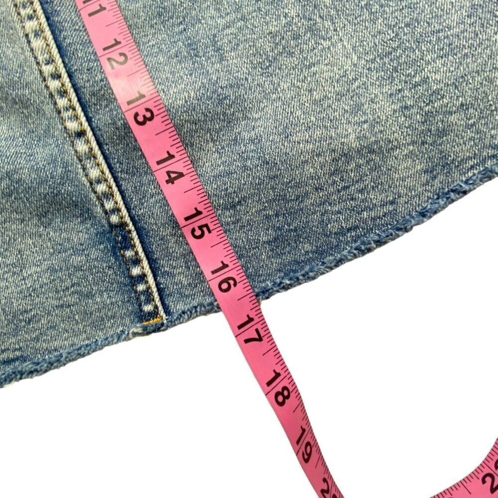 WILFRED FREE Tanit Denim Mini Skirt Frayed Step Hem Size 0 Blue‎ hb-17 - Picture 5 of 9